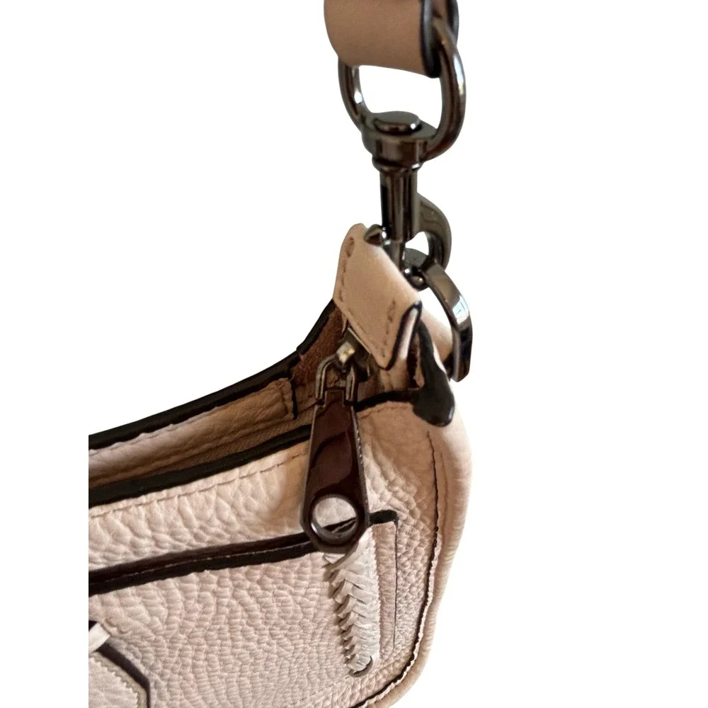Rebecca Minkoff Pebbled Leather Whipstitched Crossbody Blush Nude Indie Sleaze - Picture 3 of 12